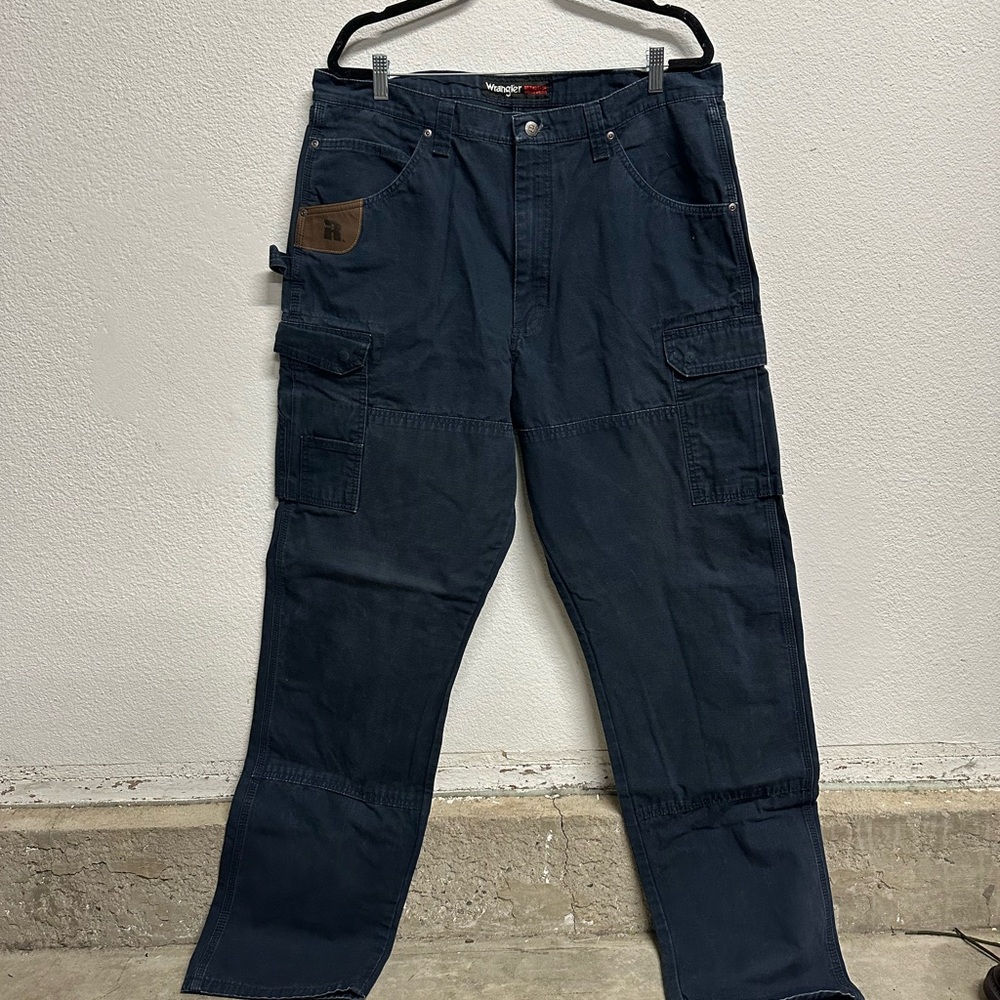 Men's Navy Cargo Pants 38 x 36